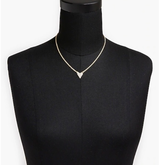 Gold Gemstone Heart Necklace - Picture 2 of 4